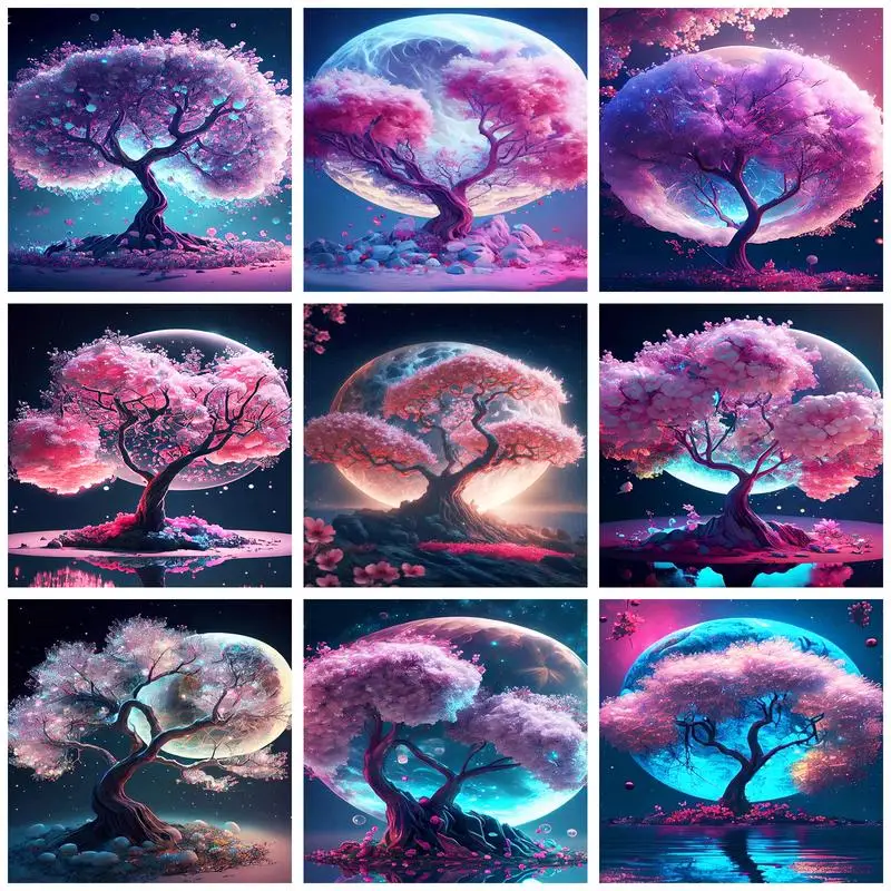 GATYZTORY 60x75cm Painting By Numbers Handicrafts Moon Night Tree Landscape Picture Drawing Home Decors For Adults Kids
GATYZTORY 60x75cm Painting By Numbers Handicrafts Moon Night Tree Landscape Picture Drawing Home Decors For Adults Kids