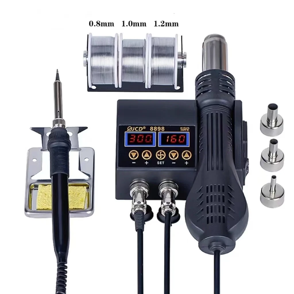 8898 Soldering Station 750W 2 in 1 LCD Display Rework Welding Station for Cell-phone BGA SMD PCB IC Repair Solder Tools Tin 908
8898 Soldering Station 750W 2 in 1 LCD Display Rework Welding Station for Cell-phone BGA SMD PCB IC Repair Solder Tools Tin 908
