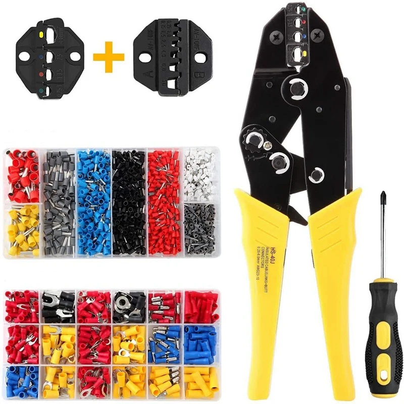 800 Tubular Terminal Combination Component 370 Insulated Terminal 40J Crimping Pliers Set
800 Tubular Terminal Combination Component 370 Insulated Terminal 40J Crimping Pliers Set