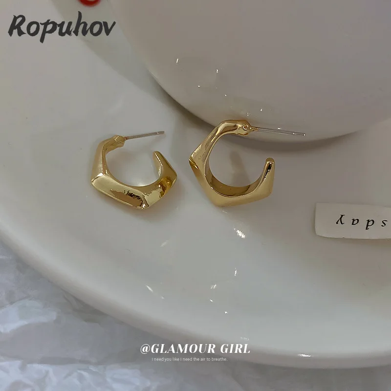 Ropuhov 2022 новые женские серебряные иглы, полукруглые модные темпераментные Серьги C-образной формы
Ropuhov 2022 новые женские серебряные иглы, полукруглые модные темпераментные Серьги C-образной формы