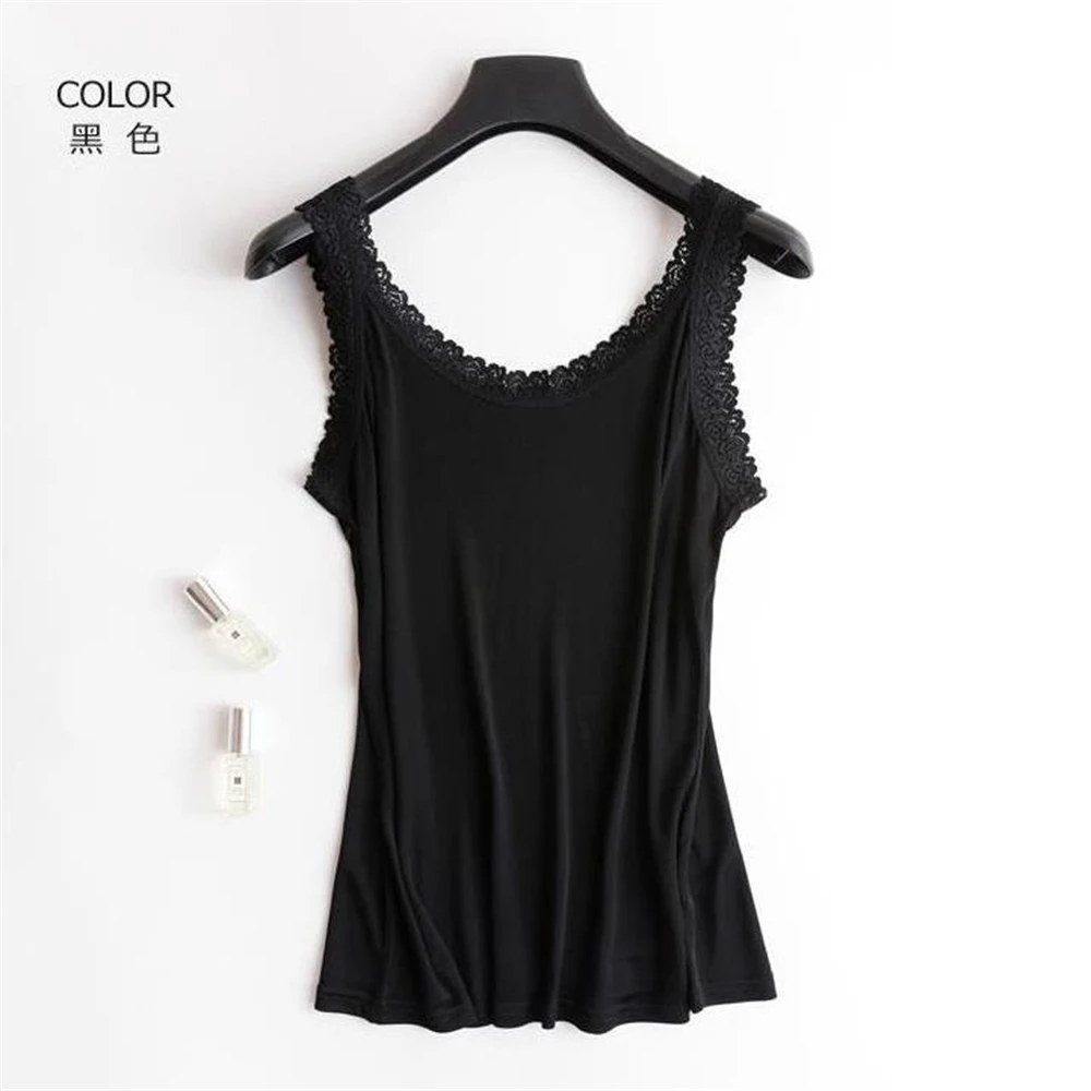 

Woman Spring Lace Silk Tanks Female Summer Hedging Thin Silk Tops Women O-neck Breathable Silk Tees Lady Silk Shirts