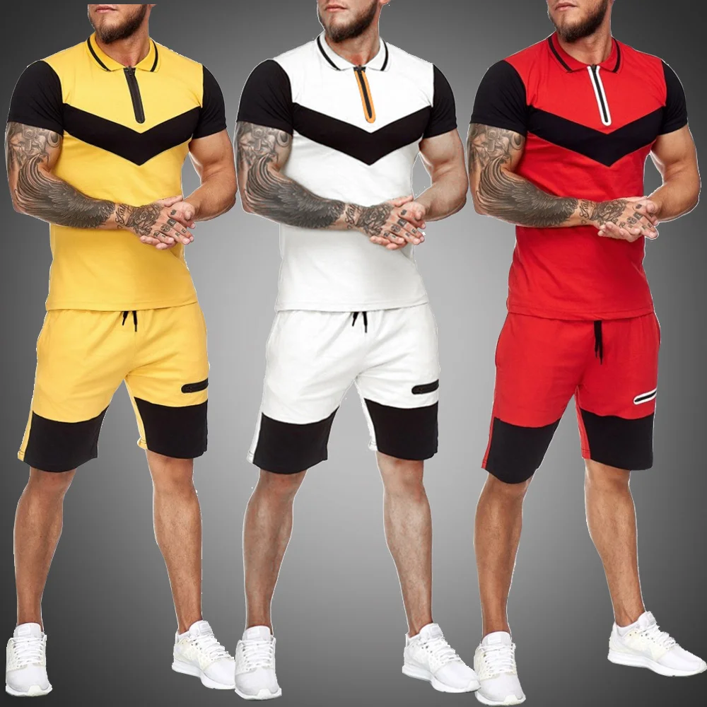 Men Sweat Suit Two Piece Men Clothing Summer Short Sleeve Shirt Set Summer Tracksuit Sports Wear Men Sets Colorblock 2022 New
Men Sweat Suit Two Piece Men Clothing Summer Short Sleeve Shirt Set Summer Tracksuit Sports Wear Men Sets Colorblock 2022 New