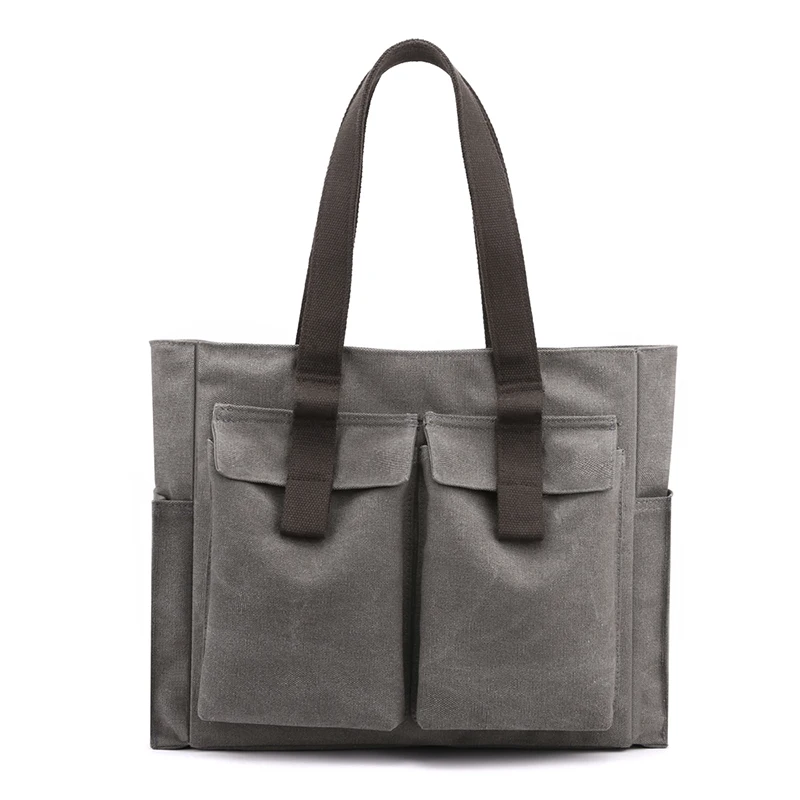 

Холщовая женская уличная сумка на плечо, вместительный саквояж с ручками сверху, Дизайнерская Дорожная сумочка-тоут для женщин, 2023