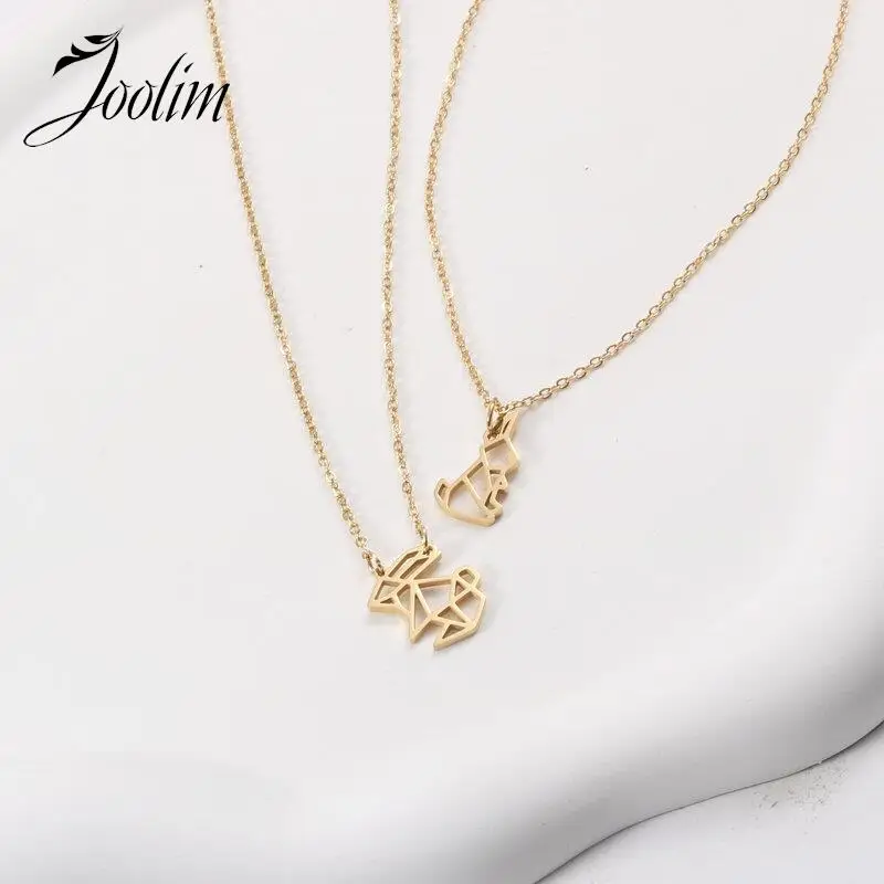 Joolim Jewelry Wholesale Waterproof Geometric Hollow Rabbit Pendant Necklace Choker Chain Stainless Steel Jewelry Wholesale
Joolim Jewelry Wholesale Waterproof Geometric Hollow Rabbit Pendant Necklace Choker Chain Stainless Steel Jewelry Wholesale