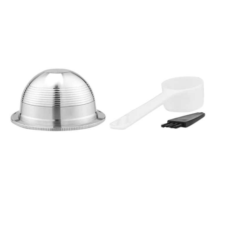 Reusable Coffee Capsule Filter Stainless Steel Coffee Pod Holder Set With Brush Spoon For Delonghi Nespresso Machines
Reusable Coffee Capsule Filter Stainless Steel Coffee Pod Holder Set With Brush Spoon For Delonghi Nespresso Machines