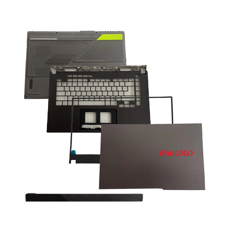 

Оригинальный чехол для ноутбука ASUS ROG Strix G15 G513QR QM QE G533 GX551, задняя крышка с петлями, передняя панель, Упор для рук, Нижняя крышка