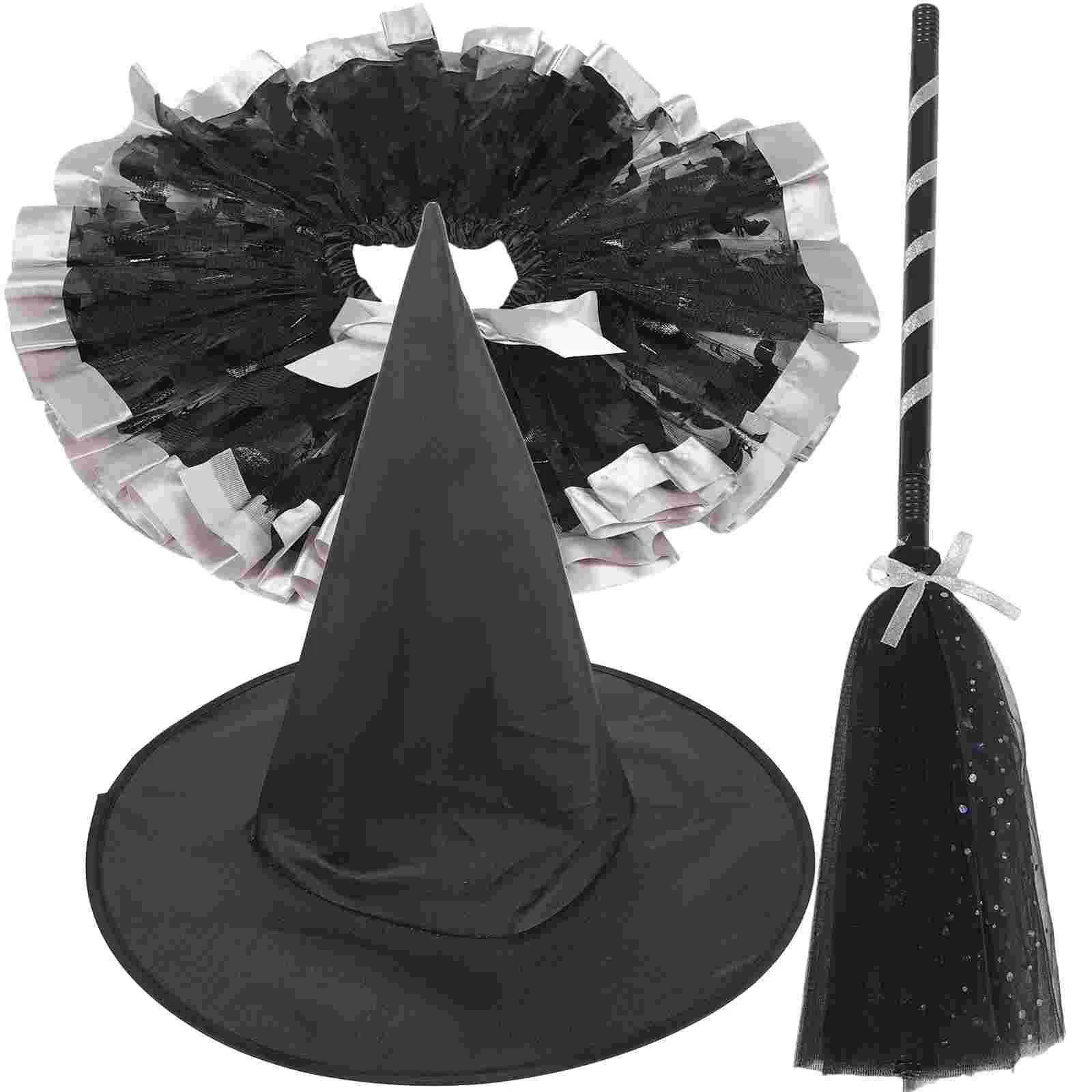 1 Set Halloween Witch Hat Cosplay Witch Broom Prop Tutu Skirt Girl Witch Hat for Party
1 Set Halloween Witch Hat Cosplay Witch Broom Prop Tutu Skirt Girl Witch Hat for Party