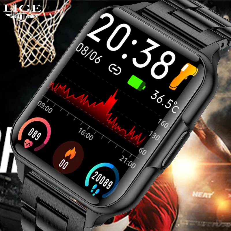 LIGE Smart Watch Men Dial Wallpaper Watch Body Temperature Sport Watch Heart Rate Watch Waterproof Smartwatch for Android IOS
LIGE Smart Watch Men Dial Wallpaper Watch Body Temperature Sport Watch Heart Rate Watch Waterproof Smartwatch for Android IOS
