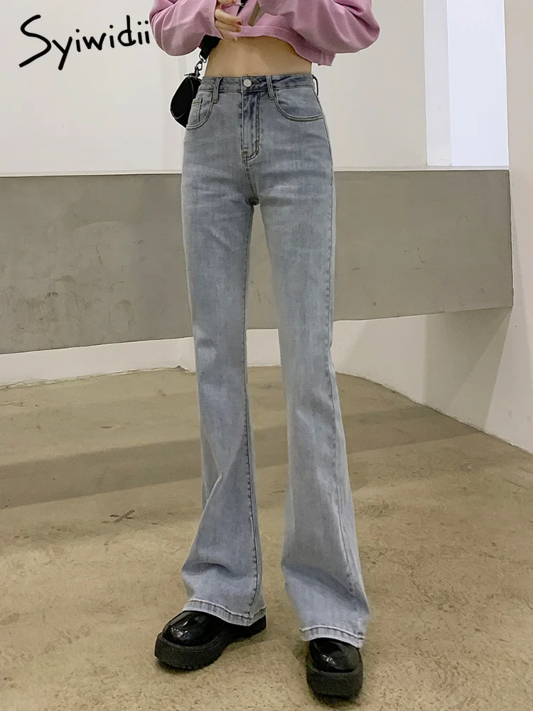 Syiwidii High Waisted Jeans for Women Bell Bottom Super Stretchy Spring 2022 Skinny Vintage Streetwear Flare Pant Denim Trousers
Syiwidii High Waisted Jeans for Women Bell Bottom Super Stretchy Spring 2022 Skinny Vintage Streetwear Flare Pant Denim Trousers