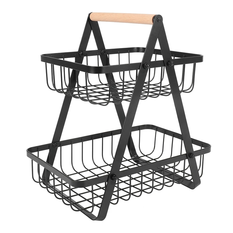 SEWS-2-Tier Countertop Fruit Basket Fruit Bowl Bread Basket Vegetable Holder For Kitchen Storage (Upgrade And Detachable)
SEWS-2-Tier Countertop Fruit Basket Fruit Bowl Bread Basket Vegetable Holder For Kitchen Storage (Upgrade And Detachable)
