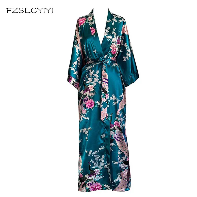 Ladies Peacock Kimono Robe Sexy Floral Bridesmaid Wedding Flower Party Long Pajamas Homewear Blanket
Ladies Peacock Kimono Robe Sexy Floral Bridesmaid Wedding Flower Party Long Pajamas Homewear Blanket