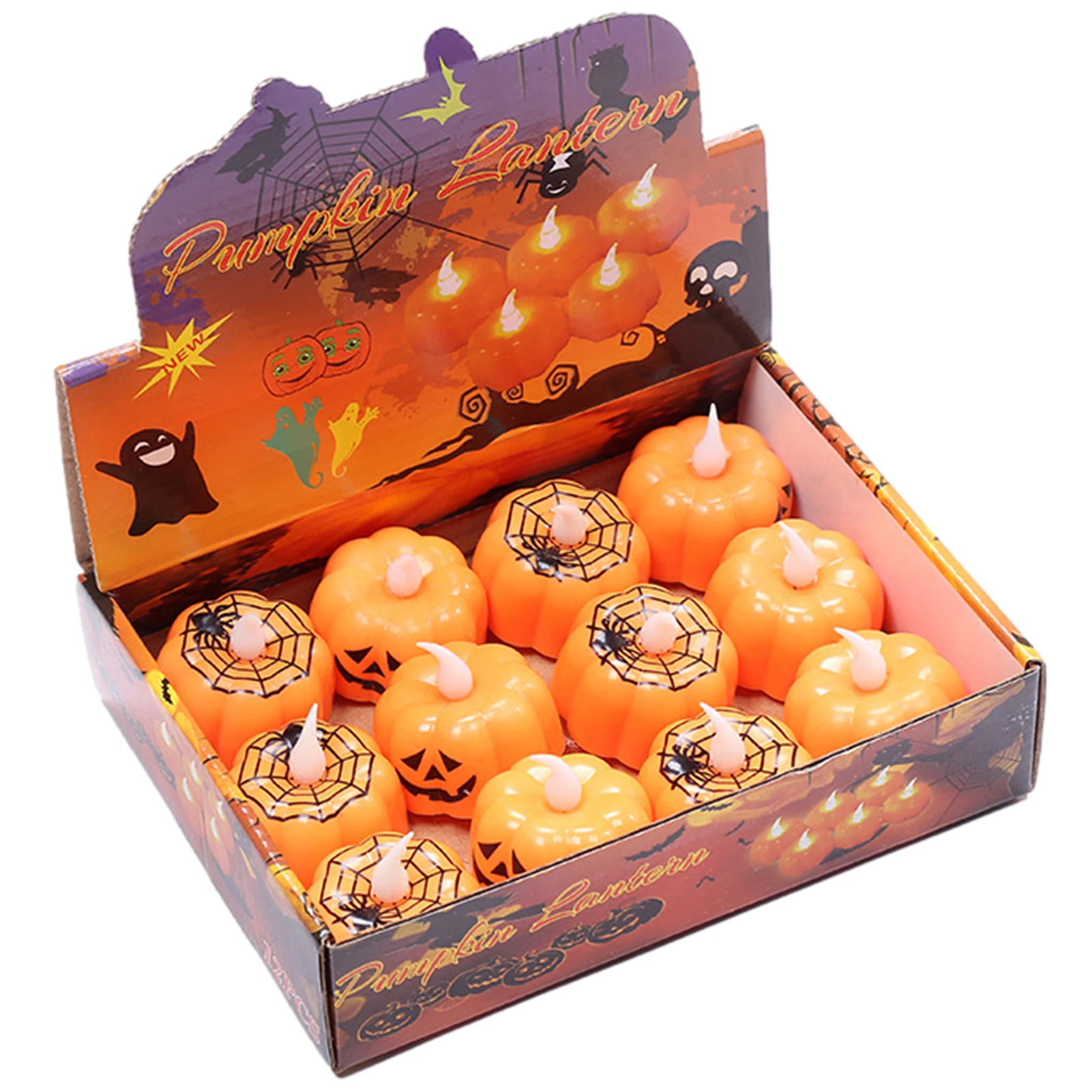 12pcs Pumpkin Candle Light Halloween Party Supplies LED Lights Lantern Lamp Ornaments Props Halloween Decorations For Home
12pcs Pumpkin Candle Light Halloween Party Supplies LED Lights Lantern Lamp Ornaments Props Halloween Decorations For Home