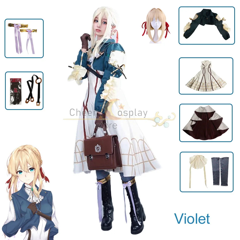 Anime Violet Evergarden Violet Cosplay Costume Halloween Costumes Violet Wig Dress Halloween Women Anime Cosplay Clothing
Anime Violet Evergarden Violet Cosplay Costume Halloween Costumes Violet Wig Dress Halloween Women Anime Cosplay Clothing