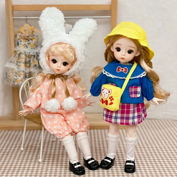 BJD 30 cm Doll 3D Real Eyes 21 Movable Joints 17 Dress Up 1/6 Cute Doll Exquisite Princess Suit Girl Toy Fashion Dress Up Gift
BJD 30 cm Doll 3D Real Eyes 21 Movable Joints 17 Dress Up 1/6 Cute Doll Exquisite Princess Suit Girl Toy Fashion Dress Up Gift