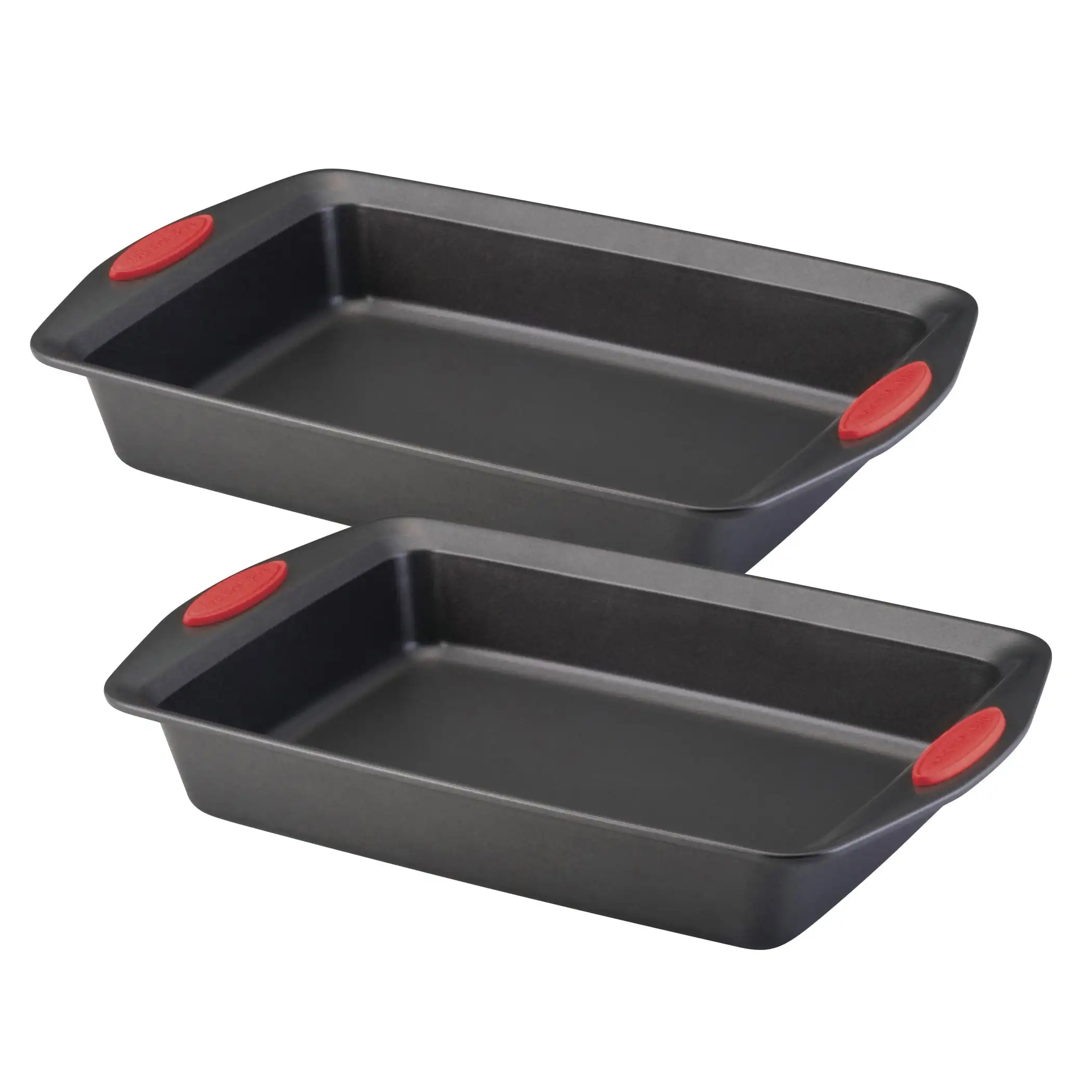 Yum-o! 9-Inch by 13-Inch Nonstick Oven Lovin' Lasagna and Cake Pans, Set of 2, Gray with Red Handles
Yum-o! 9-Inch by 13-Inch Nonstick Oven Lovin' Lasagna and Cake Pans, Set of 2, Gray with Red Handles