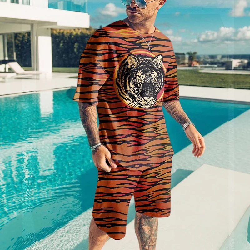 T-shirt Shorts outfits Sets Streetswear Male Tshirt Set Men's Oversized Clothing Summer Retro Beach 3D Printing Men Tracksuit
T-shirt Shorts outfits Sets Streetswear Male Tshirt Set Men's Oversized Clothing Summer Retro Beach 3D Printing Men Tracksuit