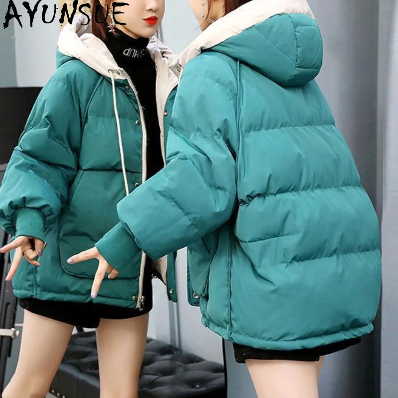 AYUNSUE Winter Coat Female New Korean Loose Parkas Women Clothes Thicken Women's Padded Jacket Bread Clothes Manteau Femme Hiver
AYUNSUE Winter Coat Female New Korean Loose Parkas Women Clothes Thicken Women's Padded Jacket Bread Clothes Manteau Femme Hiver
