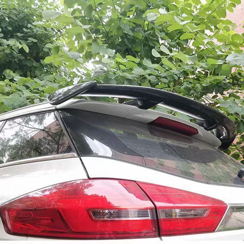 

Для Peugeot 308 2008-2013 Спойлер ABS пластик углеродное волокно вид хэтчбека крыша заднее крыло Корпус Комплект Аксессуары