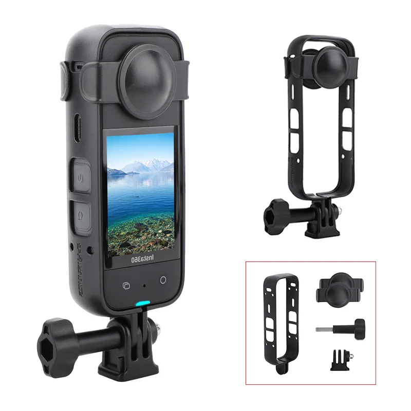 Protective Cage Case Lens Cover Kit For Insta360 X3 Anti-drop Mount Frame Adapter Bracket For Insta360 ONE X3 Accessories
Protective Cage Case Lens Cover Kit For Insta360 X3 Anti-drop Mount Frame Adapter Bracket For Insta360 ONE X3 Accessories