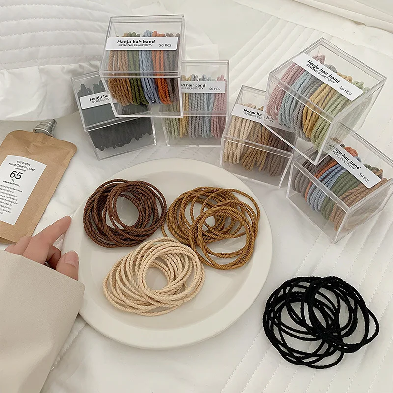 Korean Ins High Stretch Durable Head Rope Hair Loop Student Hair Ponytail Leather Band Simple Thin Hair Cord Hair Ornament
Korean Ins High Stretch Durable Head Rope Hair Loop Student Hair Ponytail Leather Band Simple Thin Hair Cord Hair Ornament