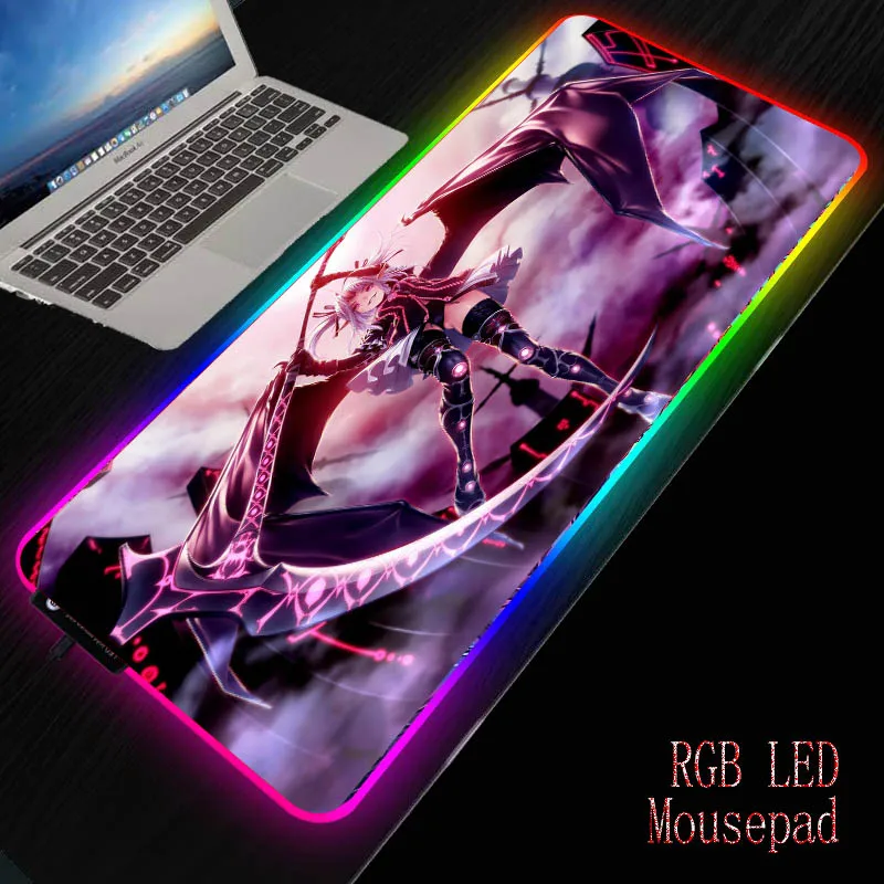 MRGBEST Cartoon Sickle Girl RGB LED Backlight Gaming Mouse Pad Non-slip Rubber Computer Keyboard Illumination Laptop Gamer Mat
MRGBEST Cartoon Sickle Girl RGB LED Backlight Gaming Mouse Pad Non-slip Rubber Computer Keyboard Illumination Laptop Gamer Mat