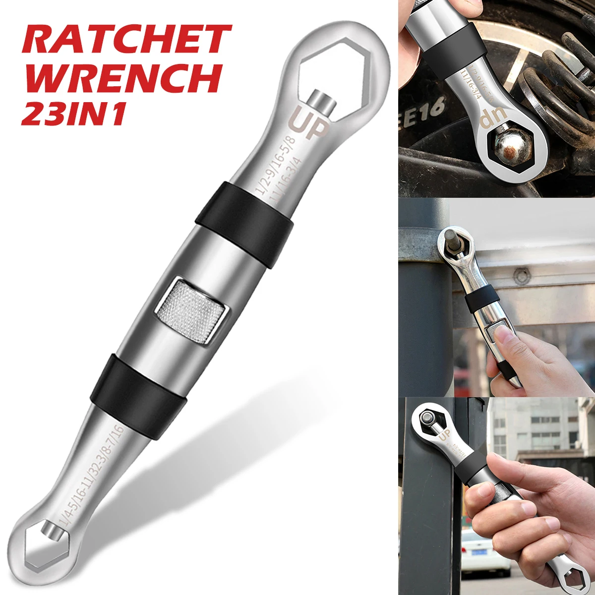 23 In 1 Multitools Wrench Universal Ratchet Wrench Adjustable Spanner 7-19mm Flexible Repair Hand Tools For Car Repair
23 In 1 Multitools Wrench Universal Ratchet Wrench Adjustable Spanner 7-19mm Flexible Repair Hand Tools For Car Repair