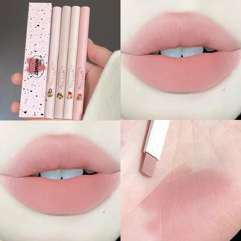 

3D Губы бархатный матовый карандаш для губ водостойкая стойкая пухлая губная помада натуральный контур губ контур линии макияж лайнер-ручка