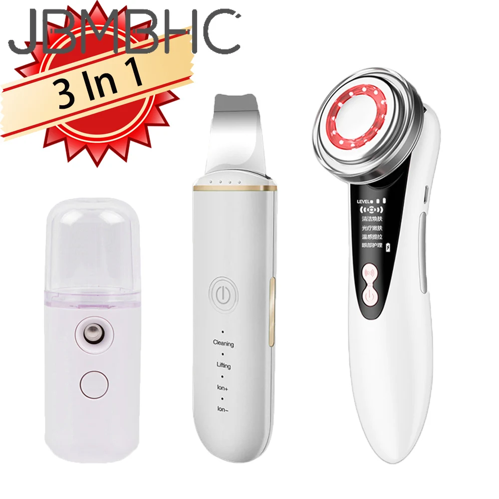 Ultrasonic Facial Espatula Ultrasonic Scrubber Electric Shovel LED Face Light Therapy Rejuvenating Beauty Device Face Steamer
Ultrasonic Facial Espatula Ultrasonic Scrubber Electric Shovel LED Face Light Therapy Rejuvenating Beauty Device Face Steamer