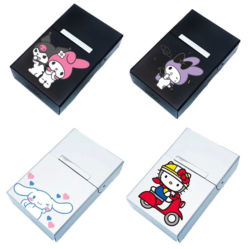 New 20 Sticks Anime Kuromi Hellokts My Melody Cigarette Case Kawaii Cartoon Aluminum Alloy Portable Smoking Accessories Gifts
New 20 Sticks Anime Kuromi Hellokts My Melody Cigarette Case Kawaii Cartoon Aluminum Alloy Portable Smoking Accessories Gifts