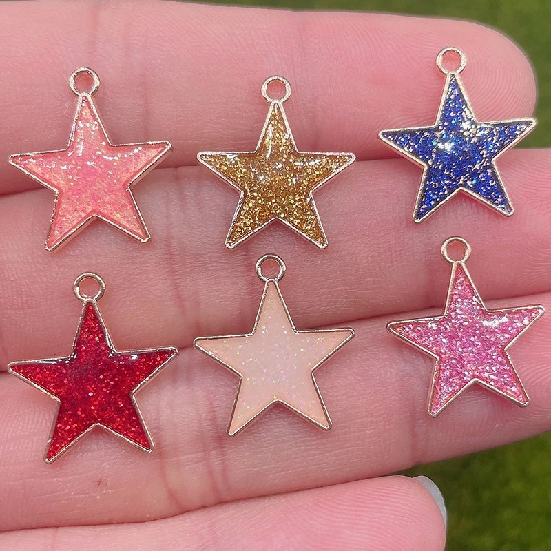 16*18mm 20pcs Women Charm Luxury Necklace Pink Pendant DIY Making Bracelet Accessories Material Pentagram Jewelry Craft Supplies 
16*18mm 20pcs Women Charm Luxury Necklace Pink Pendant DIY Making Bracelet Accessories Material Pentagram Jewelry Craft Supplies