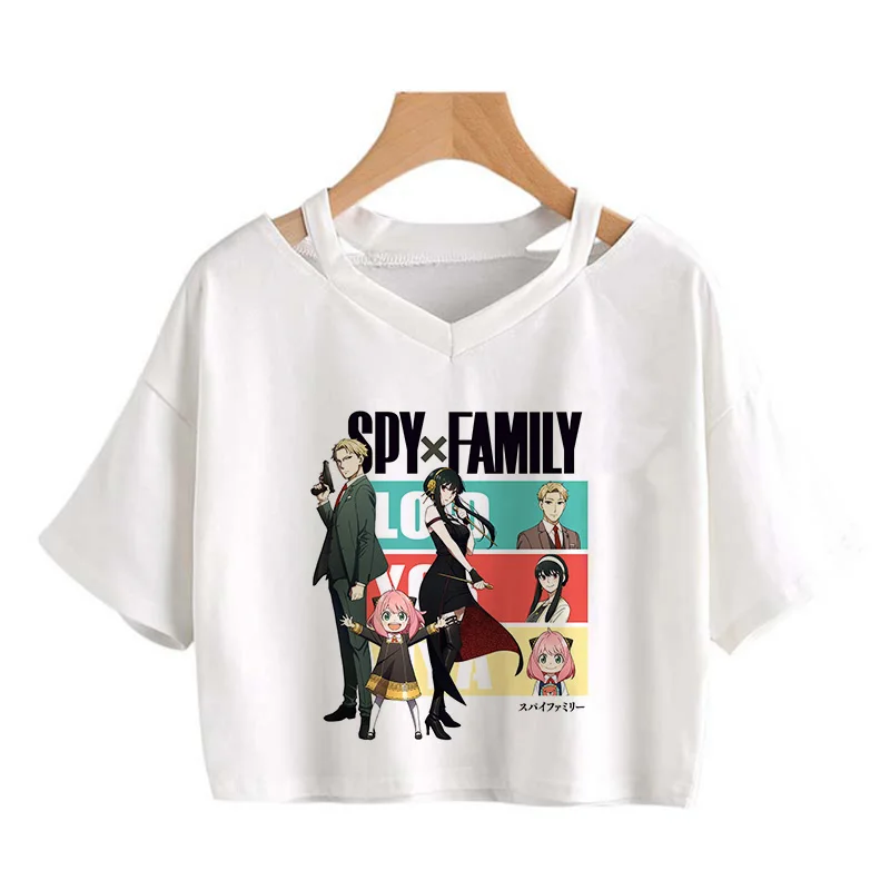 Женская футболка с принтом шпиона X Family Kawaii Мультфильм Anya Короткие топы Футболка с японским аниме Harajuku графическая Футболка женская футболк...
Женская футболка с принтом шпиона X Family Kawaii Мультфильм Anya Короткие топы Футболка с японским аниме Harajuku графическая Футболка женская футболк...