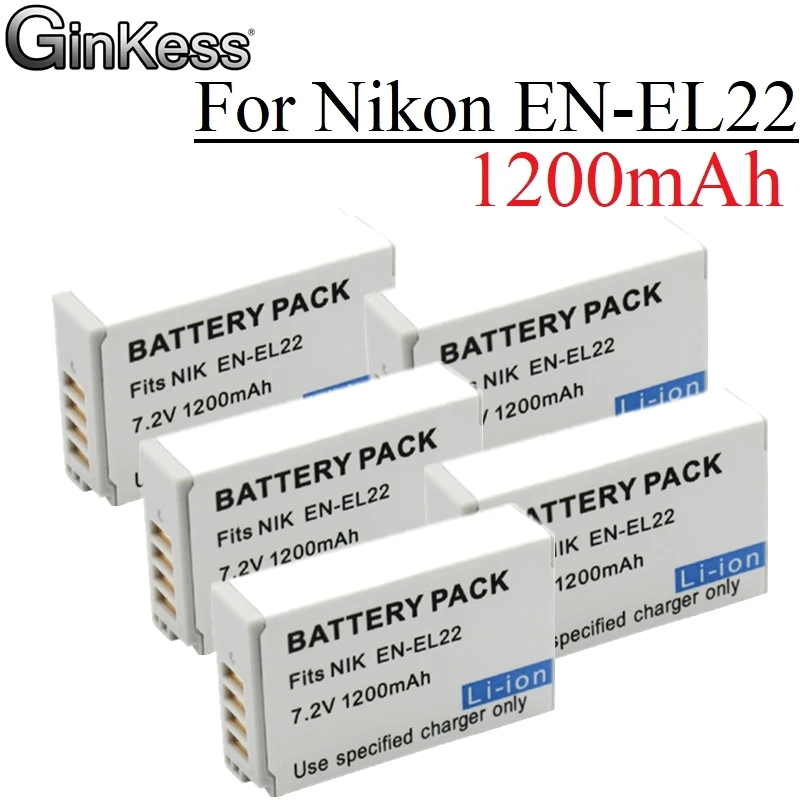 EN-EL22 ENEL22 EL22 1200mAh 7,2 v литий-ионный аккумулятор для Nikon 1 J4, 1 S2, 1J4, 1S 2 Camera Battery для Nikon EN EL22
EN-EL22 ENEL22 EL22 1200mAh 7,2 v литий-ионный аккумулятор для Nikon 1 J4, 1 S2, 1J4, 1S 2 Camera Battery для Nikon EN EL22