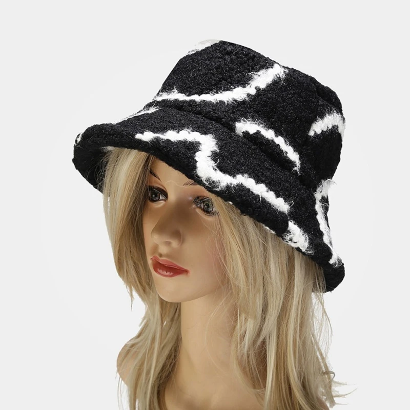 Street Daily Wear Plush Bucket Hat Stripe Pattern Hat Warm Fluffy Unisex DXAA
Street Daily Wear Plush Bucket Hat Stripe Pattern Hat Warm Fluffy Unisex DXAA