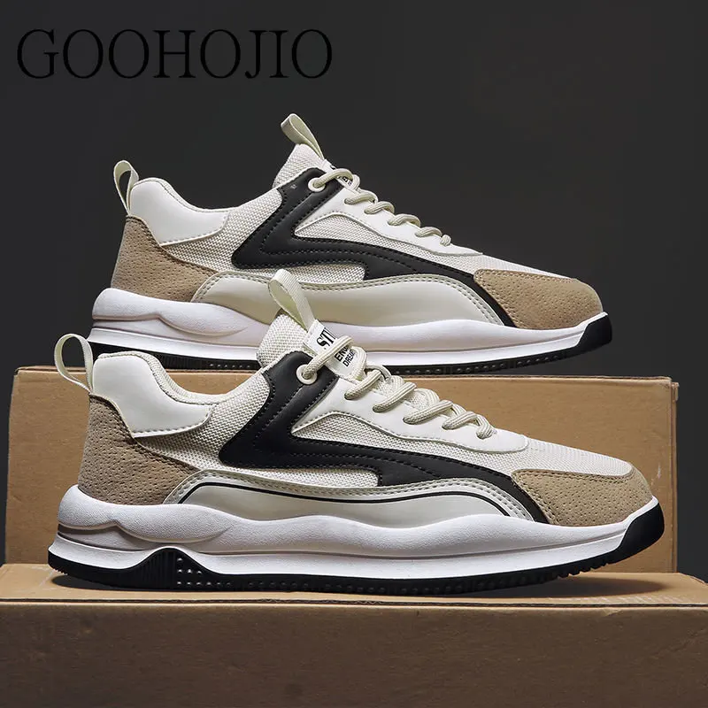 

New Men Casual Shoes Male Ourdoor Jogging Trekking Sneakers Lace Up Breathable Shoes Men Comfortable Light Soft Hard-Wearing