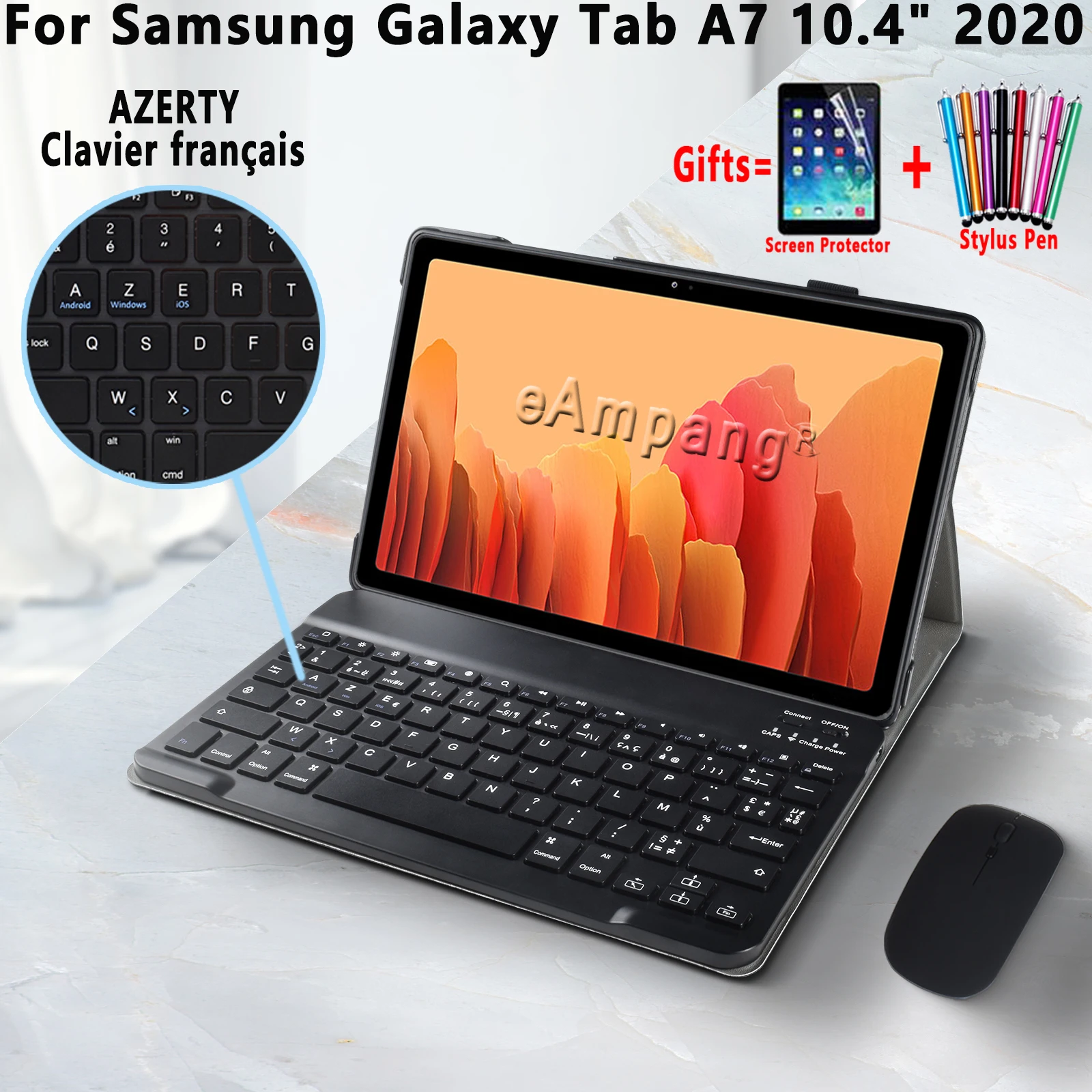 AZERTY Keyboard for Samsung Galaxy Tab A7 10.4 2020 Case Keyboard AZERTY French Keyboard for Samsung SM-T500 SM-T505 T500 T505
AZERTY Keyboard for Samsung Galaxy Tab A7 10.4 2020 Case Keyboard AZERTY French Keyboard for Samsung SM-T500 SM-T505 T500 T505