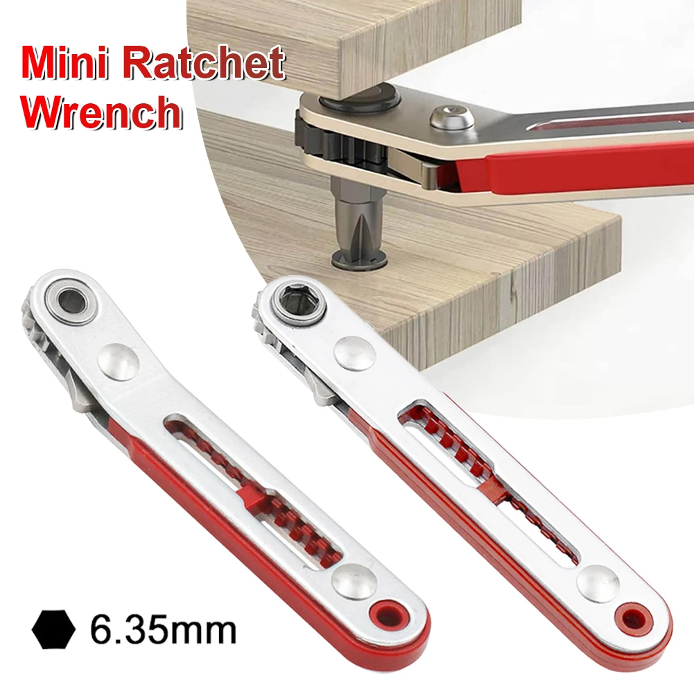 Mini 6.35mm Ratchet Wrench Hexagon Torx Bidirectional Control For Single/Double Head Screwdriver Drill Bits Tool 1/4 Hand Tools
Mini 6.35mm Ratchet Wrench Hexagon Torx Bidirectional Control For Single/Double Head Screwdriver Drill Bits Tool 1/4 Hand Tools