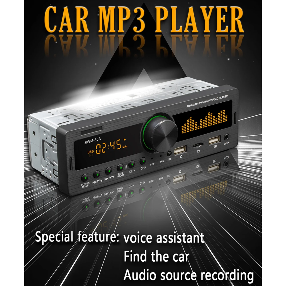 Car Multimedia Car Stereo Mp3 Player 1 Din LCD Bluetooth Audio USB AM/FM Radio Bluetooth Receiver 12V Auto Audio
Car Multimedia Car Stereo Mp3 Player 1 Din LCD Bluetooth Audio USB AM/FM Radio Bluetooth Receiver 12V Auto Audio