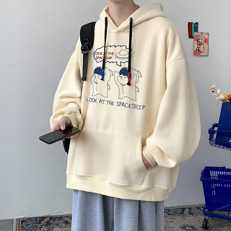 Hybskr Men Cute Cartoon Graphic Hoodies Oversized Spring New Male Hooded Sweatshirt Korean Style Unisex Casual Loose Pullovers
Hybskr Men Cute Cartoon Graphic Hoodies Oversized Spring New Male Hooded Sweatshirt Korean Style Unisex Casual Loose Pullovers