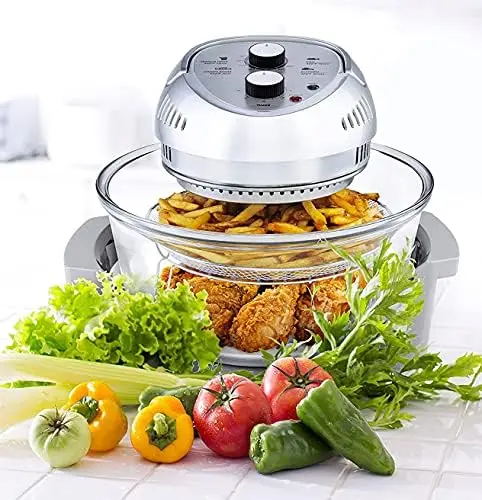 Air Fryer, Super Sized 16 Quart Large Air Fryer Oven Glass Air Fryer, Infrared Convection Healthy Meal Electric Cooker with Time
Air Fryer, Super Sized 16 Quart Large Air Fryer Oven Glass Air Fryer, Infrared Convection Healthy Meal Electric Cooker with Time