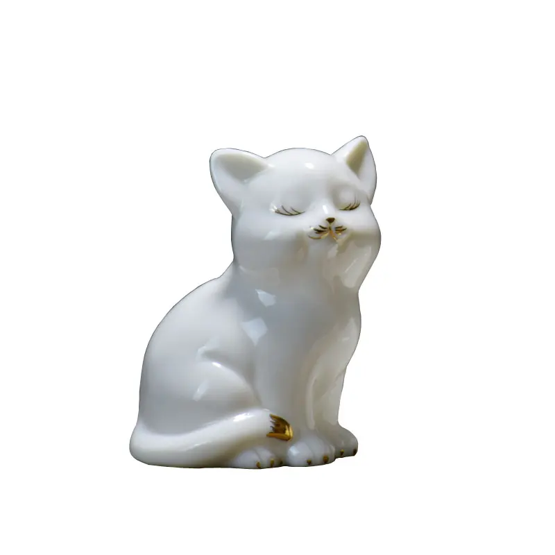 Cute Ceramic Animal Handmade Real Gold Lucky Cat Feng Shui Tea Ornaments Tea Set Tea Ceremony Home Decorative Crafts Decoration
Cute Ceramic Animal Handmade Real Gold Lucky Cat Feng Shui Tea Ornaments Tea Set Tea Ceremony Home Decorative Crafts Decoration
