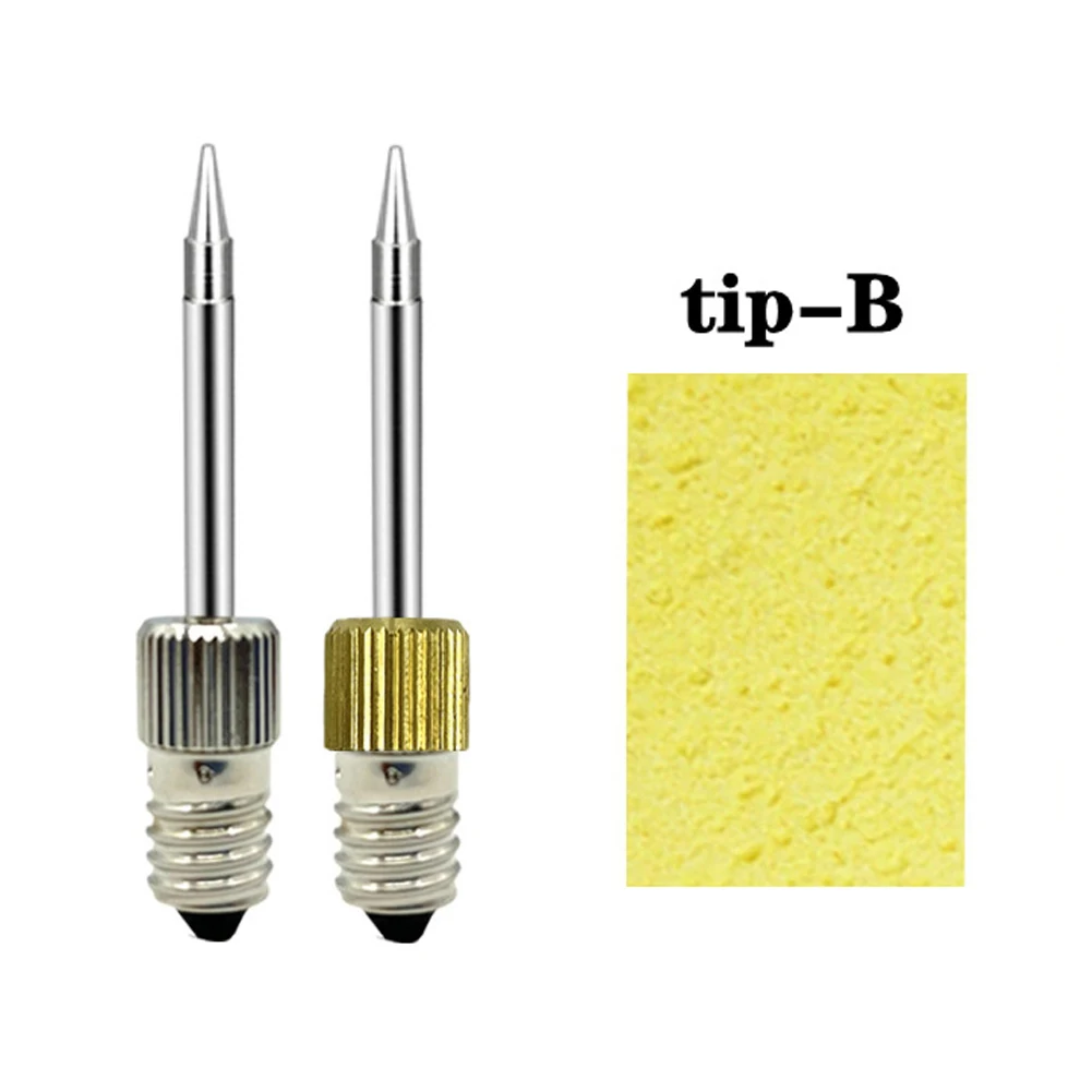 2Pcs USB Soldering Iron Tips E10 Interface B/C/K 50mm Steel Cleaning Sponge For Welding Equipment Applications Accessories
2Pcs USB Soldering Iron Tips E10 Interface B/C/K 50mm Steel Cleaning Sponge For Welding Equipment Applications Accessories