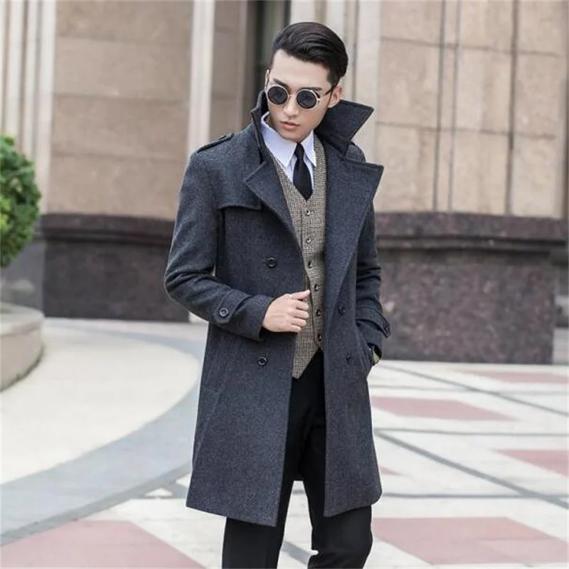 Woolen coats mens double-breasted coat men trench coats sobretudo manteau veste homme jaqueta masculina casaco 9XL
Woolen coats mens double-breasted coat men trench coats sobretudo manteau veste homme jaqueta masculina casaco 9XL