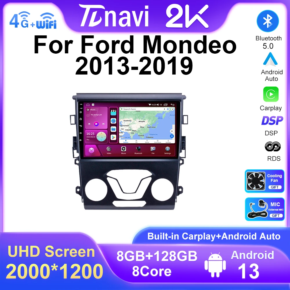 9" QLED Screen Android 13 For Ford Fusion Mondeo 5 2013 - 2019 Car Multimedia Video Player Stereo Radio Auto GPS Navigation DSP
9" QLED Screen Android 13 For Ford Fusion Mondeo 5 2013 - 2019 Car Multimedia Video Player Stereo Radio Auto GPS Navigation DSP