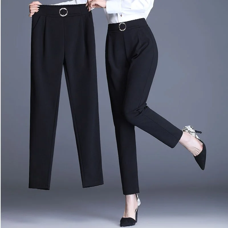 High Waist StretchyHarem Pants Women's Black Skinny Pants Summer Thin Slim Fit Slimming Casual Versatile Professional Suit Pants
High Waist StretchyHarem Pants Women's Black Skinny Pants Summer Thin Slim Fit Slimming Casual Versatile Professional Suit Pants