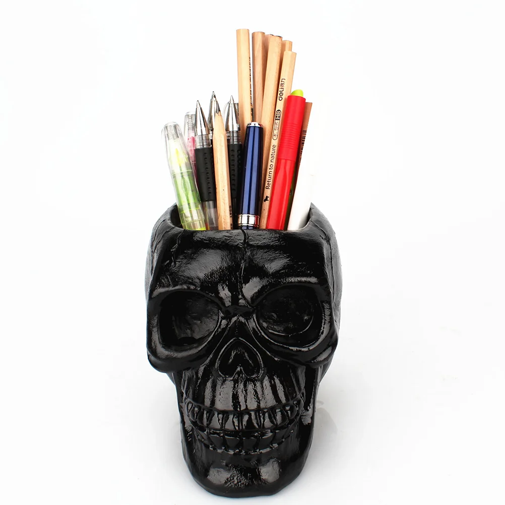 Black Office Stationery Holder Halloween Horror Pen Holder Home Office Desktop Supplies Personality Desktop Ornament -
Black Office Stationery Holder Halloween Horror Pen Holder Home Office Desktop Supplies Personality Desktop Ornament -