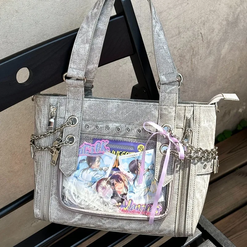 MBTI Y2k Chain Womens Shoulder Bag Cute Lolita Jk Original Designer Pu Leather Handbag Transparen Fashion Casual Female Ita Bag
MBTI Y2k Chain Womens Shoulder Bag Cute Lolita Jk Original Designer Pu Leather Handbag Transparen Fashion Casual Female Ita Bag