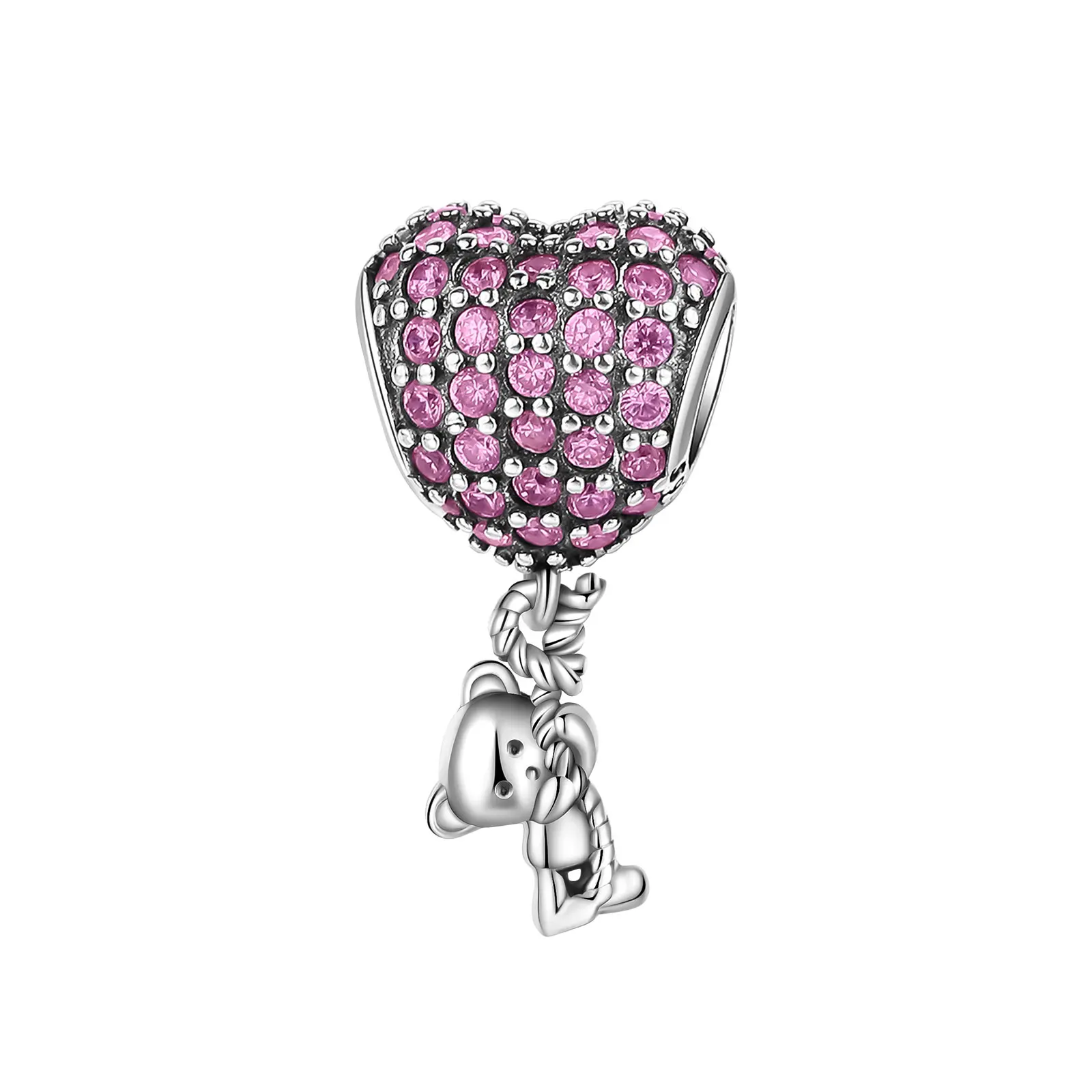 925 Sterling Silver Pink beaded bear with diamond pendant Style Shiny Luxury Beads Fit Original Pandora Charms Bracelet Necklace
925 Sterling Silver Pink beaded bear with diamond pendant Style Shiny Luxury Beads Fit Original Pandora Charms Bracelet Necklace