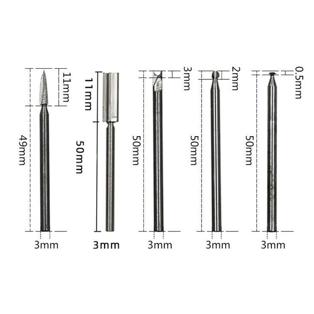 Drill Bit Set Carving Cutter Woodworking 3mm Shank 3×3mm\\\\\\\\3×6mm\\\\\\\\3×8mm
Drill Bit Set Carving Cutter Woodworking 3mm Shank 3×3mm\\\\\\\\3×6mm\\\\\\\\3×8mm