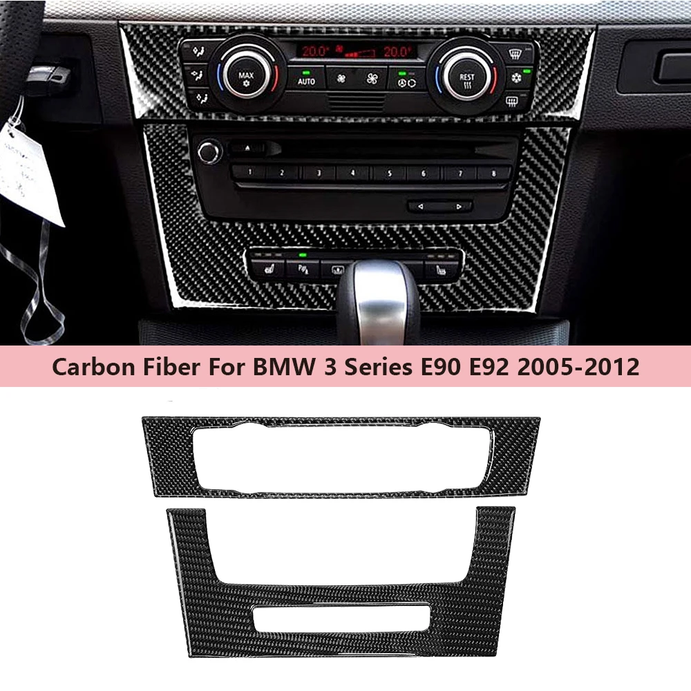 

Piano Black Air Conditioner CD Control Panel Plastic Cover For Bmw 3 Series 2005-2012 E90 E92 Car Interior Accessoriers Sticker