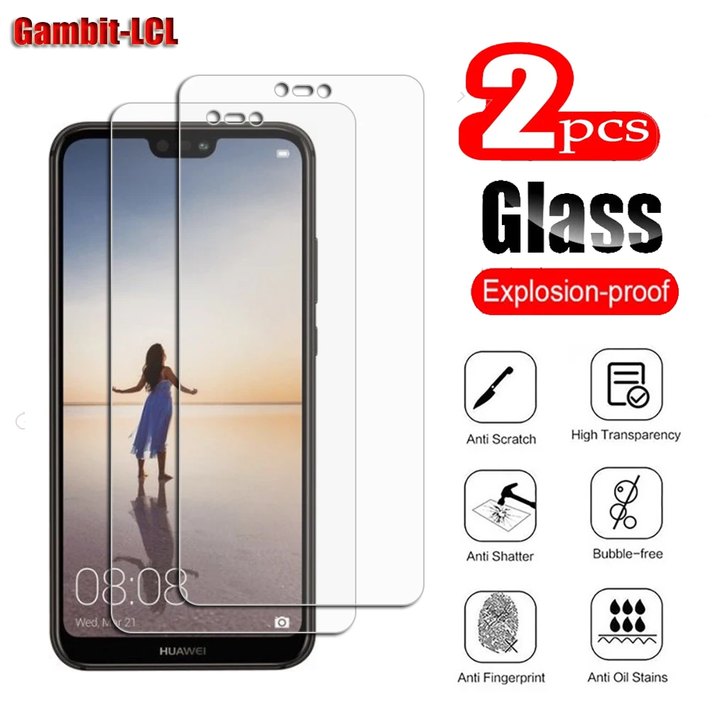 

2Pcs Original Protective Tempered Glass For Huawei P20 Lite (Nova 3e) 5.84" ANE-LX1 LX2 Screen Protective Protector Cover Film